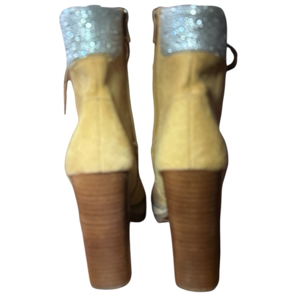 Madden Girl Train-R a faux suede lace-up combat-boot w/ rhinestone detail SZ 6M - Picture 3 of 6